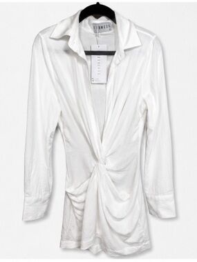 Lioness Hey You Shirt Dress Size S / US 4 NWT White